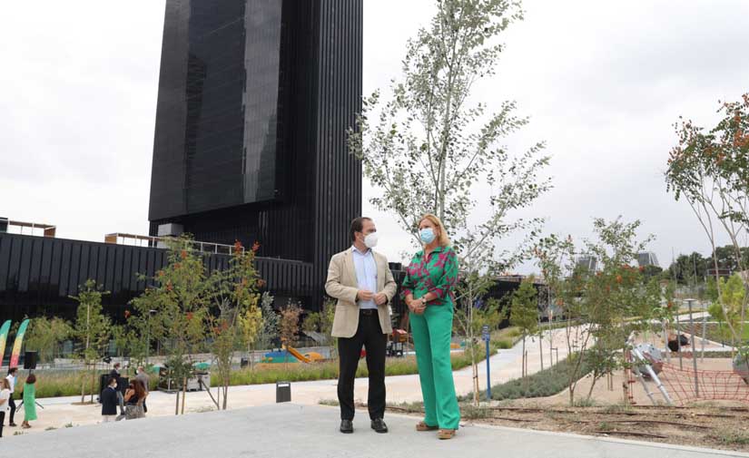Finalizan las obras del parque Caleido, una nueva zona verde en pleno corazón de Madrid