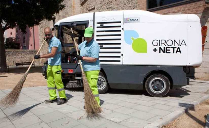 Girona adapta su limpieza viaria y recogida de residuos a la situación climática