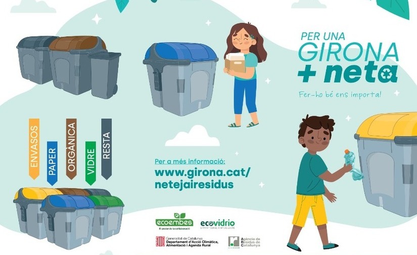 Girona lanza una campaña para incentivar el uso de contenedores inteligentes
