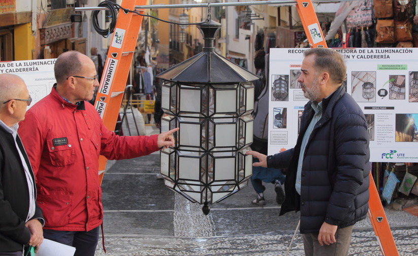 Granada finaliza la implantación de 63 luminarias led en el centro de la ciudad