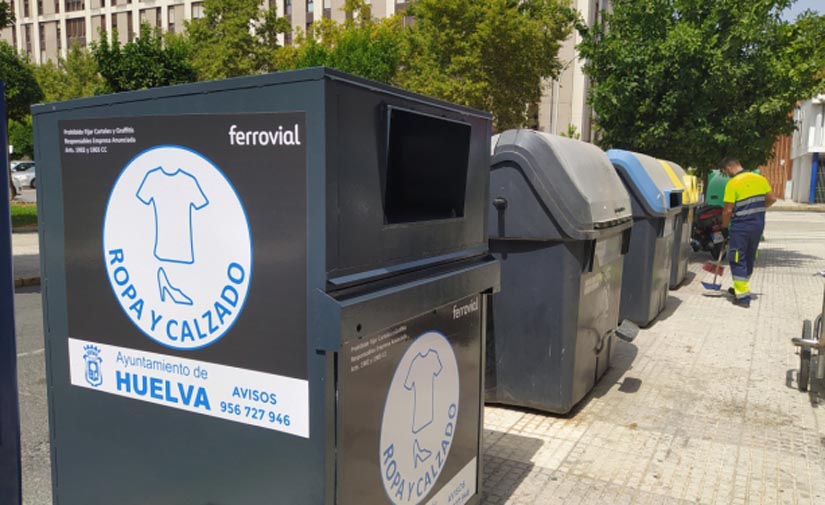 Huelva incrementa la recogida selectiva de envases, vidrio y papel en la capital en el primer semestre