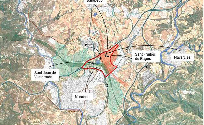 Impulso al Plan para ampliar y mejorar el Parque de la Aguja situado entre Manresa y Sant Fruitós de Bages