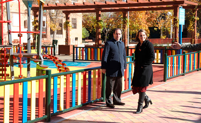 Inaugurado el nuevo parque sobre la cubierta del aparcamiento de la calle Antonio Machado de Madrid