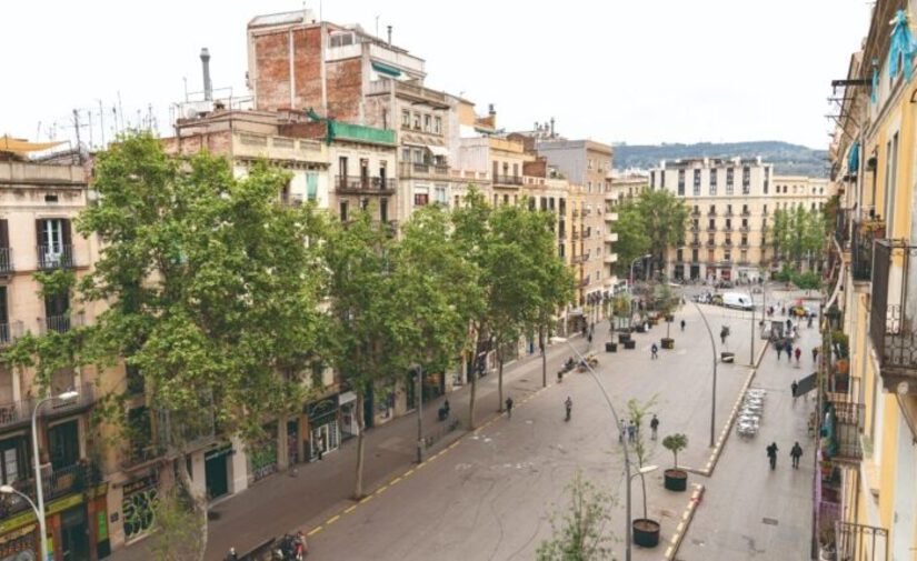 Comienza la transformación de la ronda de Sant Antoni en Barcelona