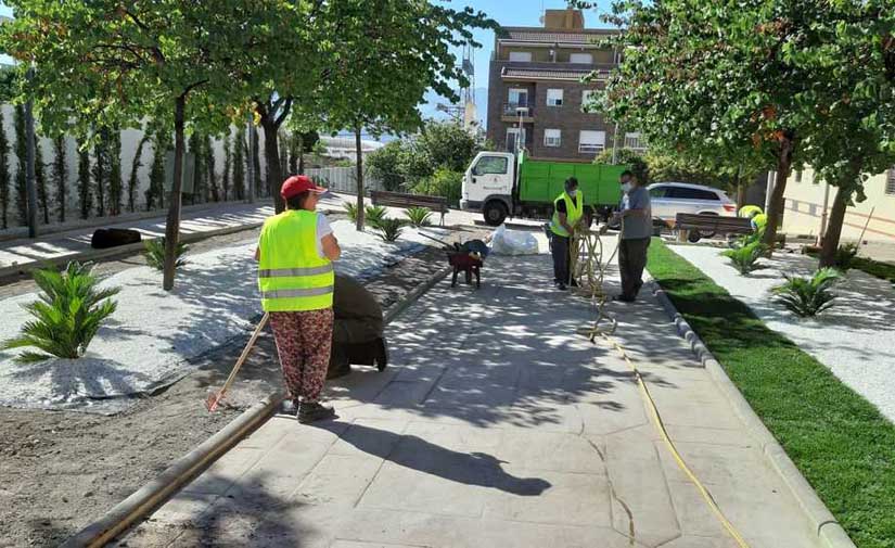 Jaén automatiza 4.500 nuevos metros cuadrados de riego inteligente en siete zonas verdes de la capital