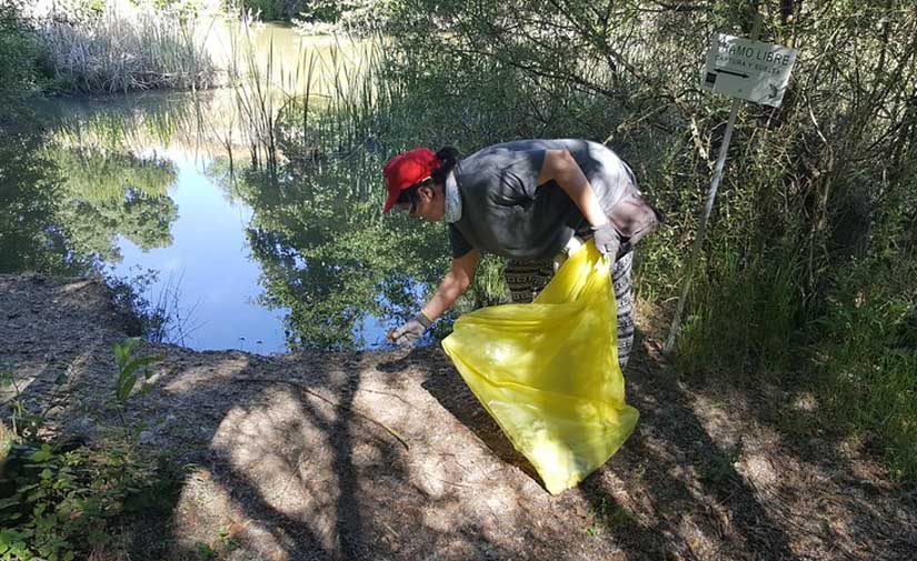 La Confederación Hidrográfica del Tajo y LIBERA contra la basuraleza