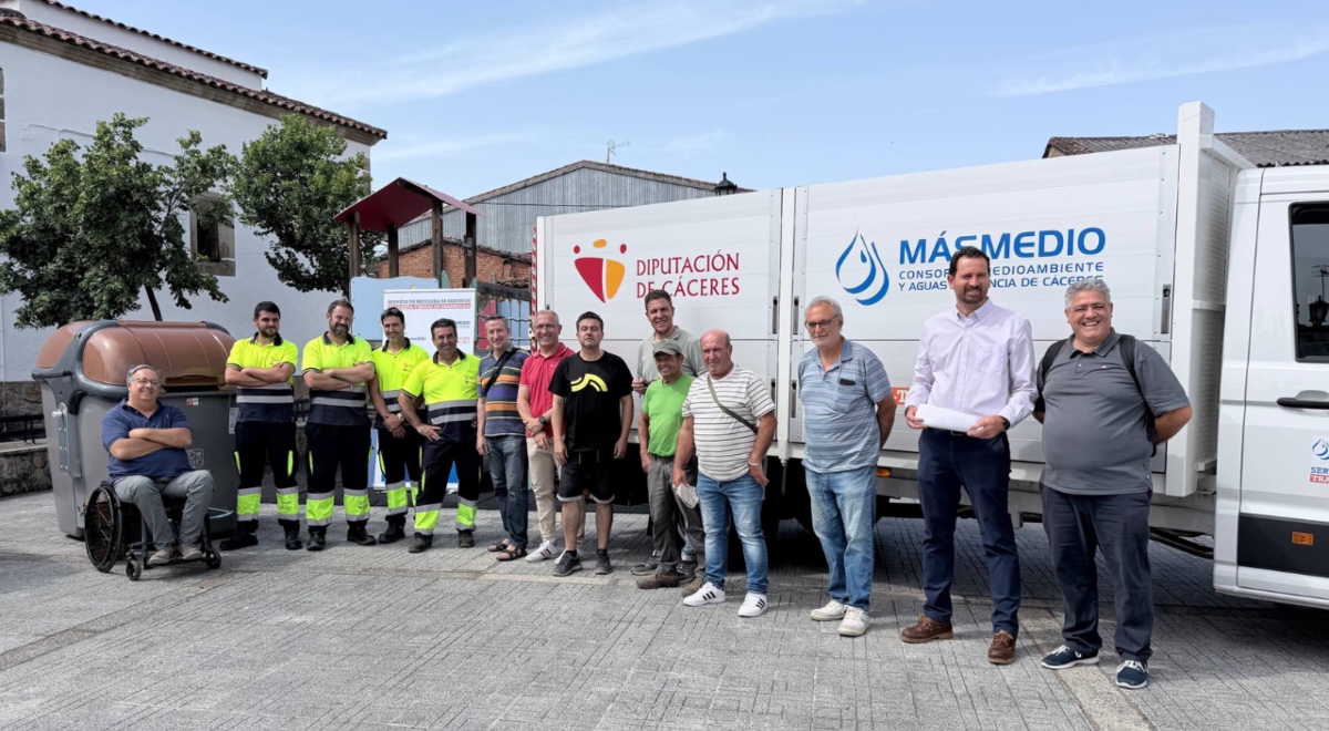 La Diputación de Cáceres renueva la recogida de residuos en Trasierra-Tierras de Granadilla con más medios y contenedores inteligentes