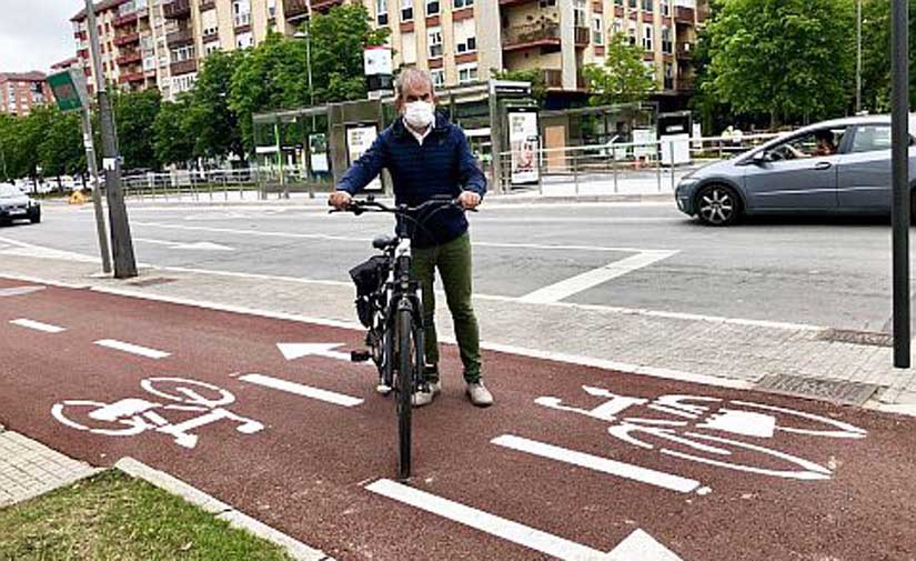La implantación del BEI permite crear o reformar 1.700 metros de bidegorris, mejorando la red ciclista de Vitoria-Gasteiz
