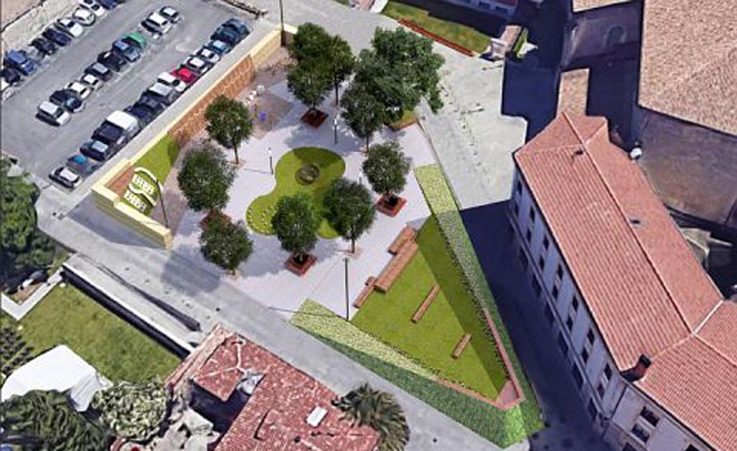 La plaza Etxauri se transformará en una zona de juegos moderna, naturalizada e innovadora en pleno Casco Medieval de Vitoria