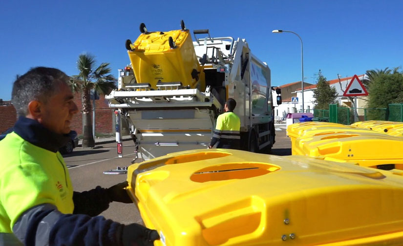 La provincia de Badajoz recicla mejor: un 8% más de acierto en el contenedor amarillo en 2019