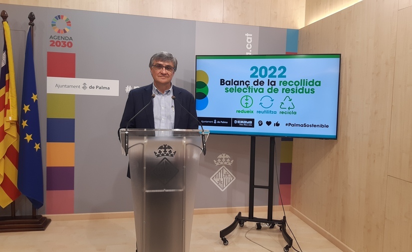 La recogida selectiva en Palma aumentó de forma significativa el pasado 2022