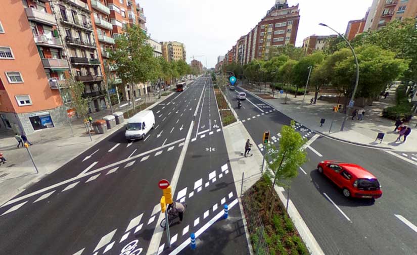 La remodelación de la Meridiana de Barcelona extenderá hasta Navas