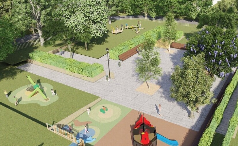 La remodelación de la plaza de Alfredo Candel en Valencia incluirá una zona de juegos infantiles inclusivos y calistenia
