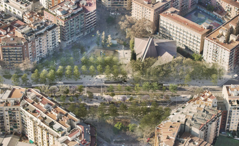La transformación de la barcelonesa avenida Meridiana continúa