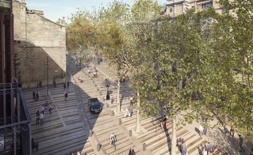 La transformación de La Rambla empezará en el 2022 por el tramo Colón-Santa Madrona