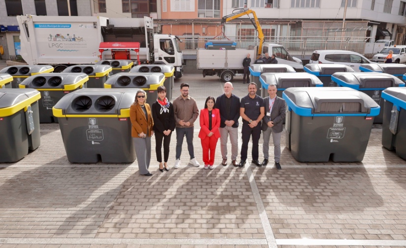 Las Palmas de Gran Canaria renueva su sistema de reciclaje con 365 nuevos contenedores
