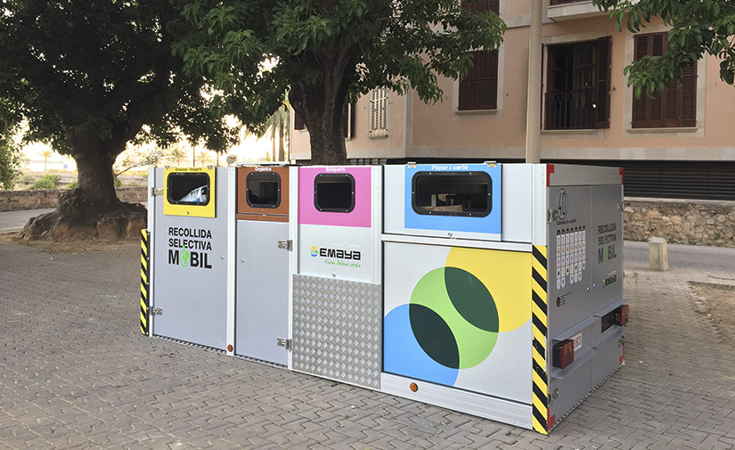 Las plataformas de recogida selectiva del centro histórico de Palma quedarán instaladas de forma permanente