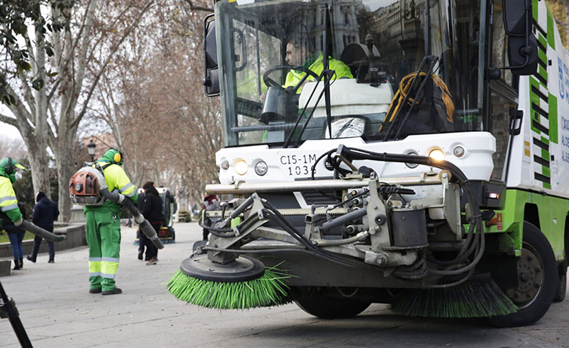 Los nuevos contratos de limpieza de Madrid contemplan un 45 % más de presupuesto