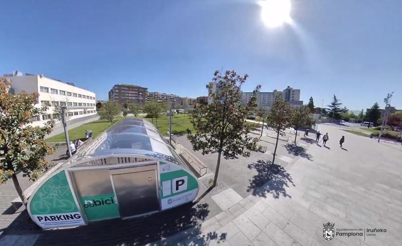 Los seis aparcamientos para bicicletas de la red pública ‘Nbici’ de Pamplona abren sus puertas en la Semana de la Movilidad