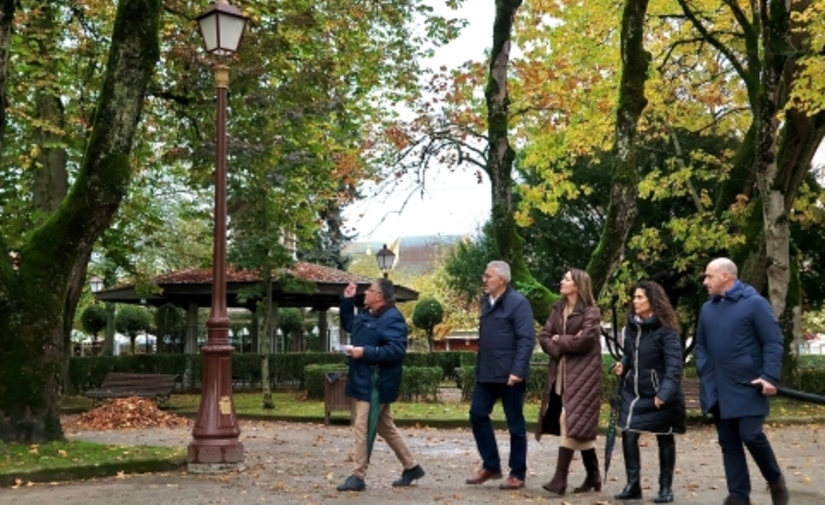 Lugo renueva el alumbrado del Parque de Rosalía de Castro