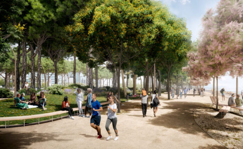 Luz verde a la remodelación del paseo de la Mar Bella en Barcelona