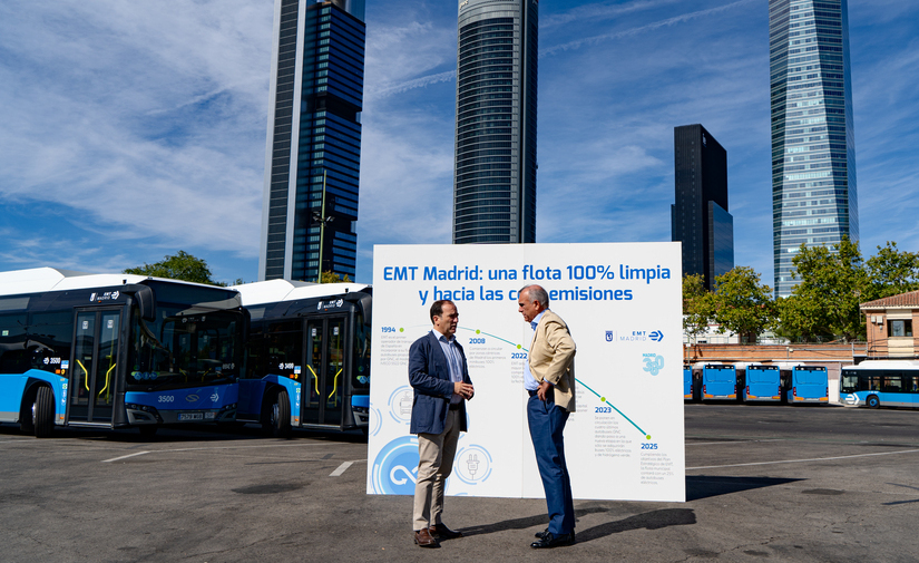 Madrid incorpora a su flota de autobuses nuevos modelos de gas natural comprimido