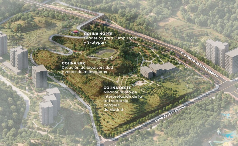 Madrid licita por 75 millones el Paseo Verde del Suroeste, un corredor de 3,2 km con 7.000 árboles