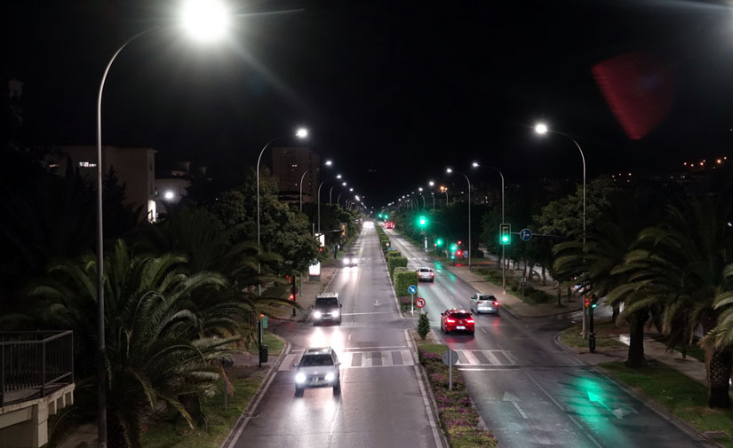 Málaga mejora la calidad del alumbrado con la instalación de 8.866 luminarias LED