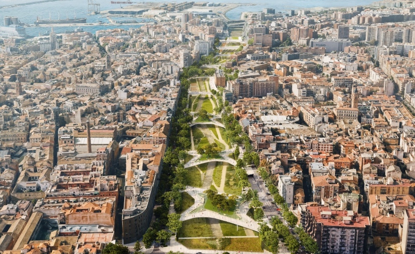 Málaga proyecta cinco nuevas plazas-puente sobre el Guadalmedina con más de 12.000 m² de espacio ciudadano
