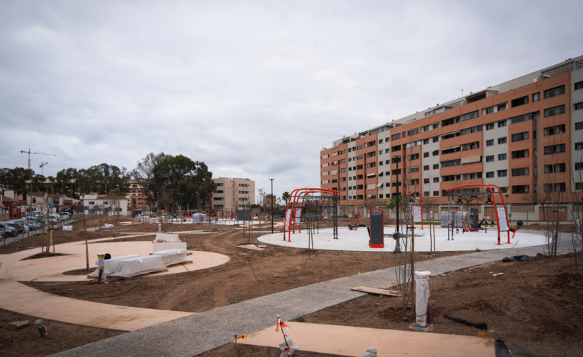 Málaga ultima la puesta a punto del nuevo parque de Teatinos