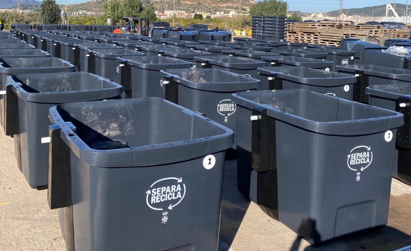 Más accesibilidad y eficiencia en la recogida de residuos tras la renovación del parque de contenedores de Sagunto