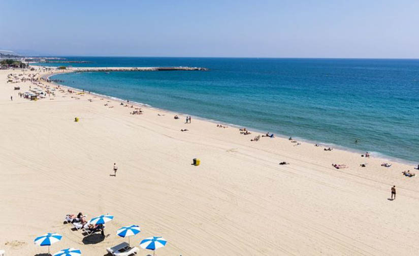 Medidas para regular el aforo en las playas de Barcelona durante la fase 2