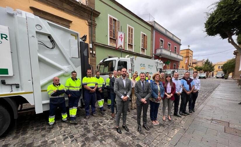 Gáldar presenta su nueva flota para los servicios de recogida de residuos