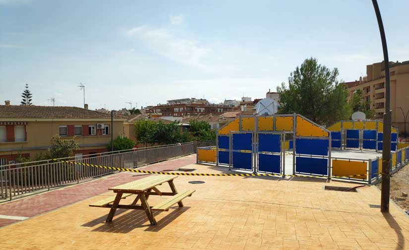 Murcia concluye las obras de la nueva pista polideportiva del barrio lorquino de Cristo Rey