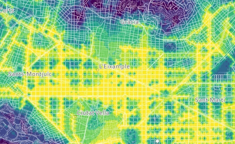 Nuevo Atlas web para analizar la movilidad activa en Barcelona, ​​Valencia, Palma y Granada