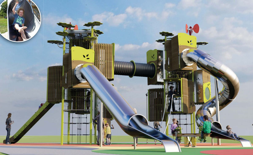 Nuevo parque infantil en el Parque del Norte de Málaga