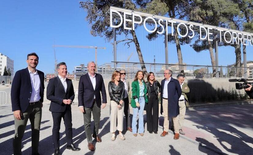 Zaragoza estrena un nuevo parque urbano en los antiguos Depósitos de Pignatelli