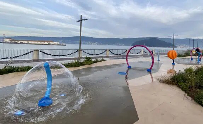 Nuevo Splashpad en el municipio costero de Marín