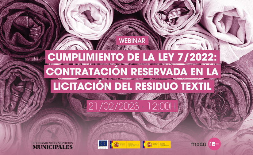 Nuevo webinar de Moda re- sobre contratación reservada en el sector textil