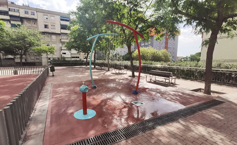 Nuevos juegos de agua accesibles en Canyelles, Barcelona