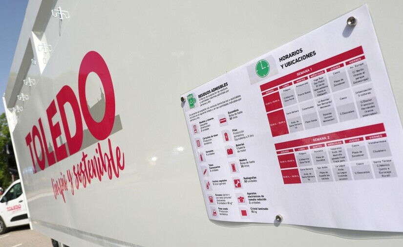 Nuevos puntos limpios móviles para mejorar el reciclaje urbano en Toledo
