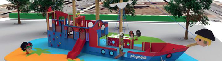 La Mojonera ultima la instalación de su primer parque infantil de Playmobil