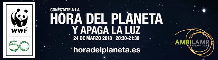 AMBILAMP participará en la Campaña La Hora del Planeta 2018 el próximo 24 de Marzo apagando su luz para conectar con el planeta