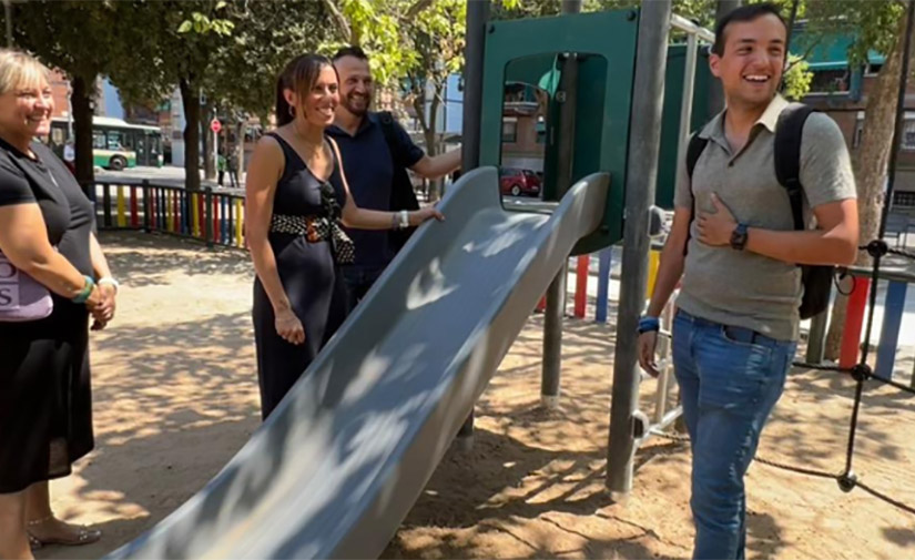 Sabadell instala el primer parque infantil fabricado con materiales plásticos reciclados de Cataluña