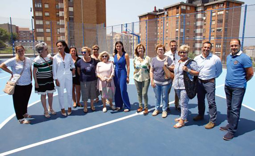 Santander abre la pista polideportiva de San Valentín tras su remodelación