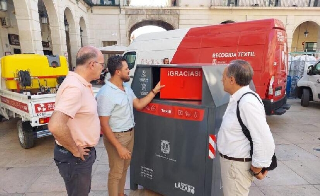350 nuevos contenedores inteligentes para residuo textil en Alicante