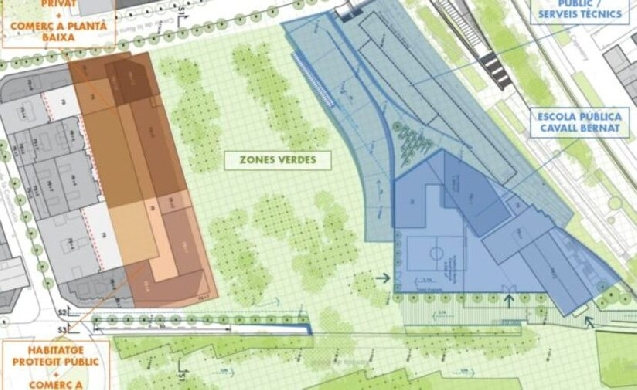 Acuerdo para crear un gran parque urbano de 35.500 metros cuadrados en Sants-Montjuïc