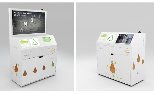 AMBILAMP y BIN-E, pioneros en la puesta en marcha de contenedores inteligentes para reciclaje de bombillas