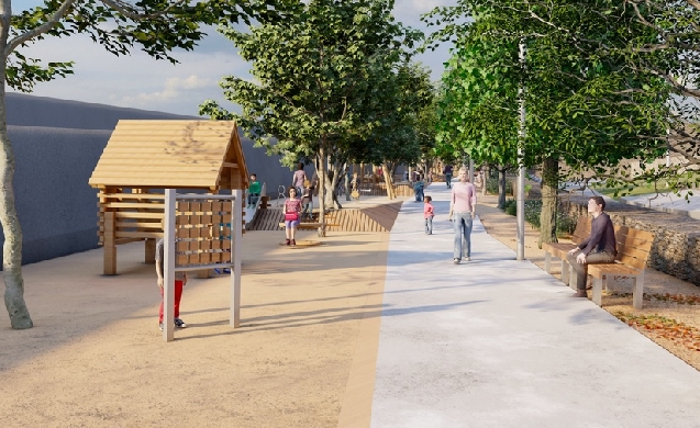 Badalona estrena una nueva área de juegos infantiles inclusiva en el parque de la Riera de Canyadó