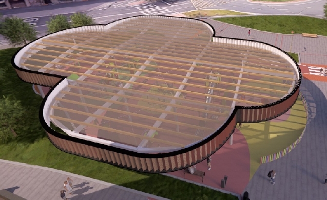Bilbao cubrirá la zona infantil de la Plaza de Panera con una nueva estructura